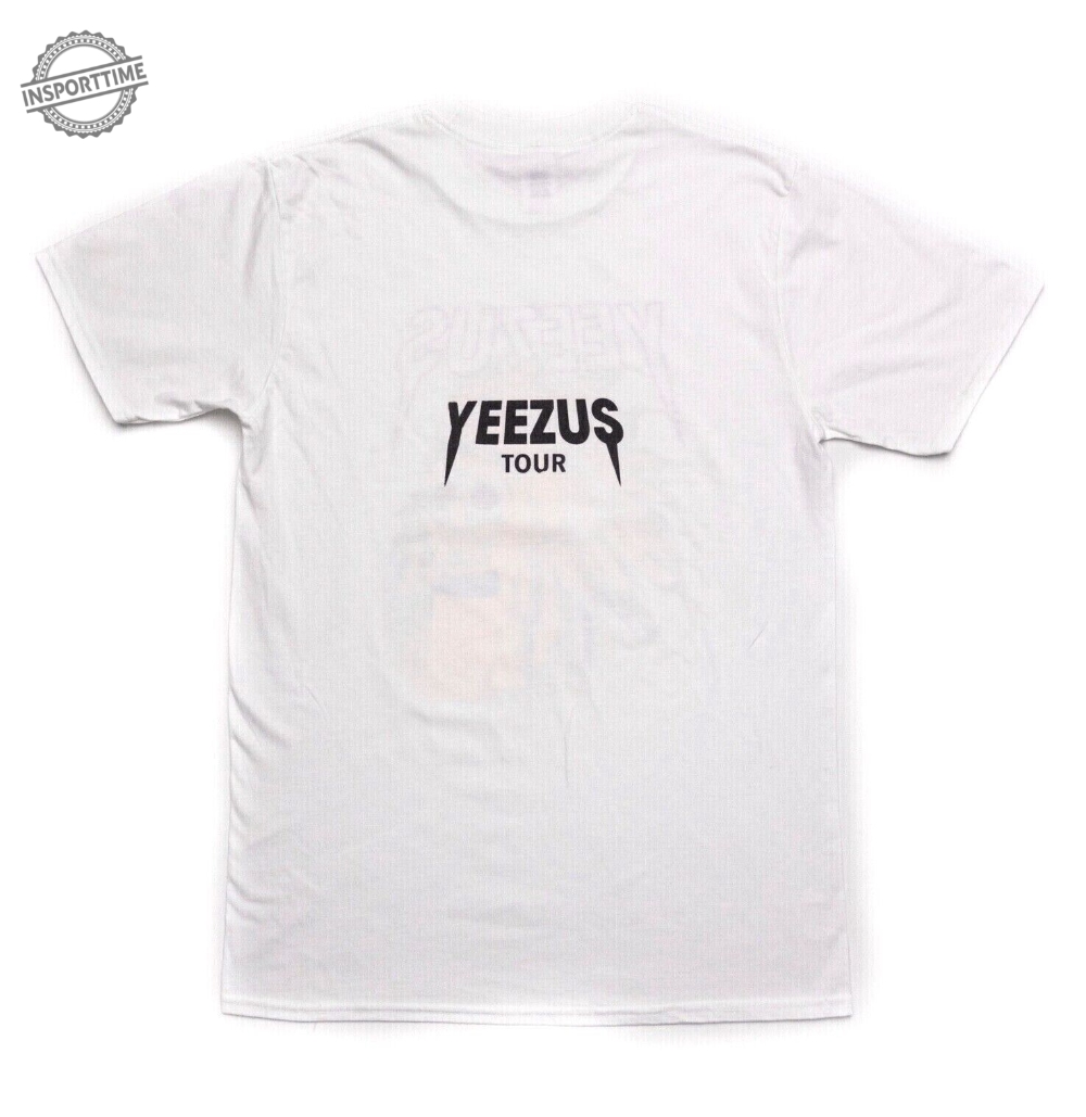 Kanye West Yeezus Tour White Native Red Indian God Wants You Tshirt Tee Top New 3 Kanye West YEEZUS Tour WHITE Native Red Indian God Wants You T-shirt Tee Top New