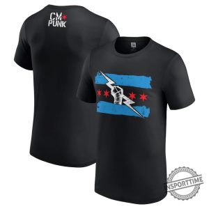 Wwe Return Of Cm Punk Tshirt Black Mens insporttime 1 1