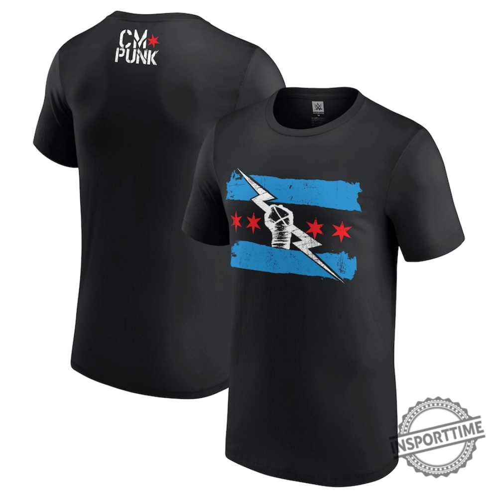 Wwe Return Of Cm Punk Tshirt Black Mens 2 WWE Return of CM Punk T-Shirt - Black - Mens