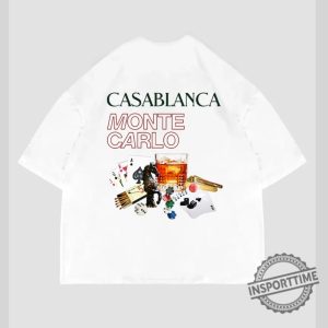 Casablanca Monte Carlo Oversize Unisex Premium Tshirt High Quality Printed 100 Cotton Designer Tshirt Vintage insporttime 1 1