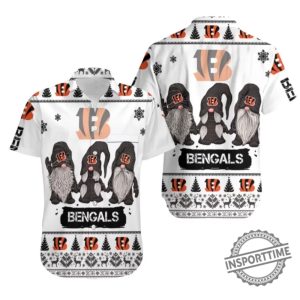 Cincinnati Bengals Festive Gnome Hawaiian Shirt insporttime 1