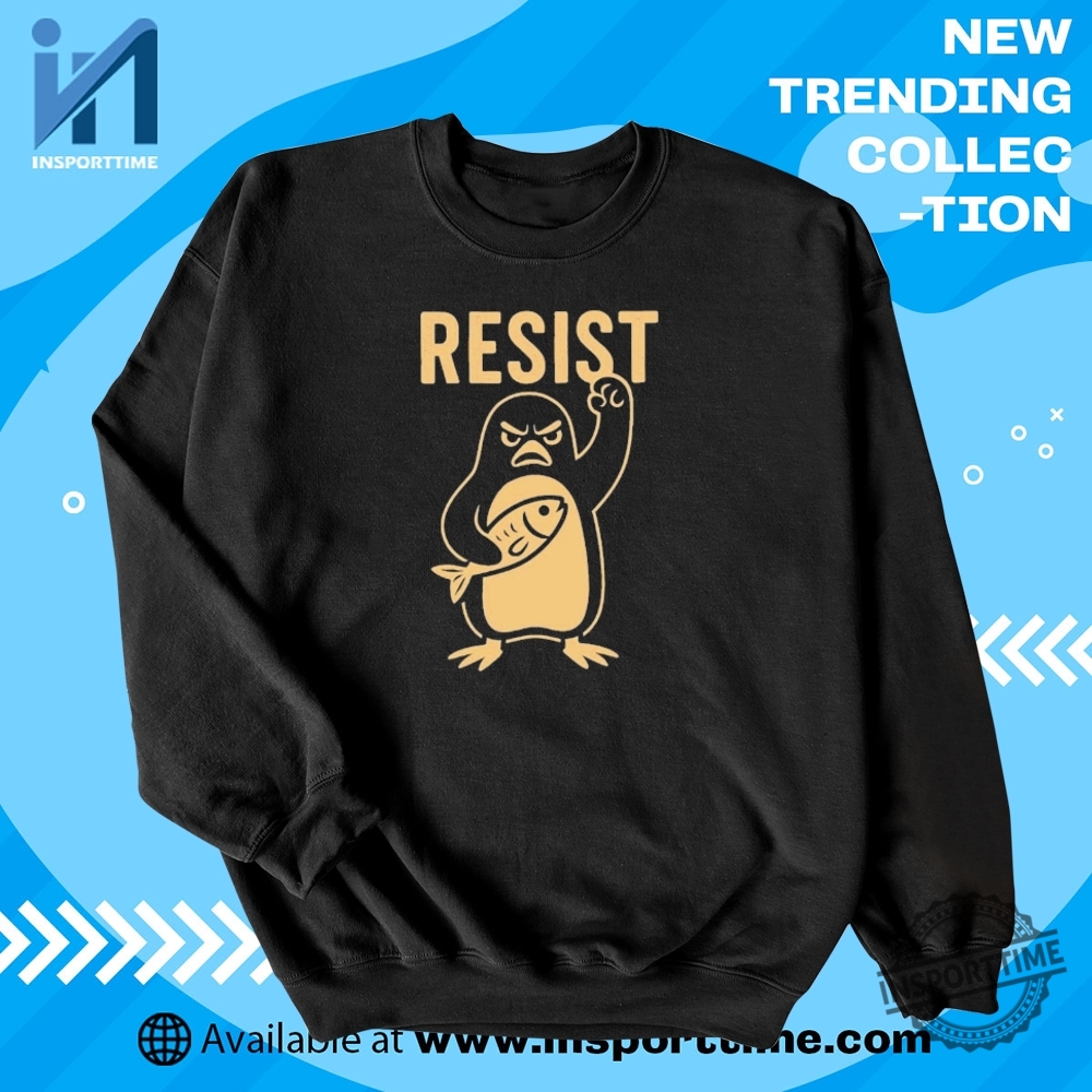 Official Penguins Resist Shirt Penguins Against Tariffs Protest Tee Funny Political Animal Shirt 5 Official Penguins Resist Shirt – Penguins Against Tariffs Protest Tee | Funny Political Animal Shirt