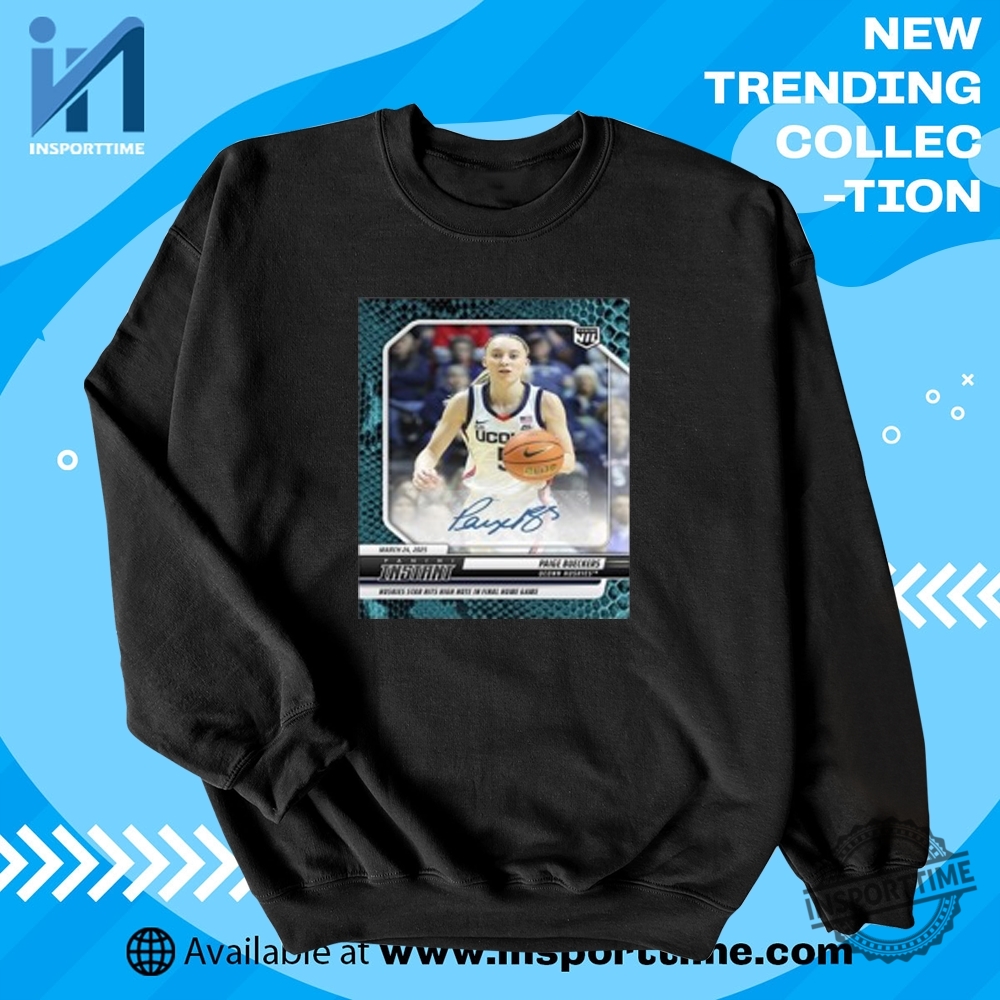 2025 Paige Bueckers Uconn Vneck Tshirt 5 2025 Paige Bueckers Uconn V-Neck T-Shirt