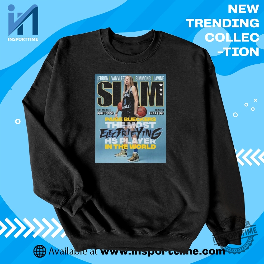 Paige Bueckers Slam Magazine Cover Shirt 5 Paige Bueckers Slam Magazine Cover Shirt