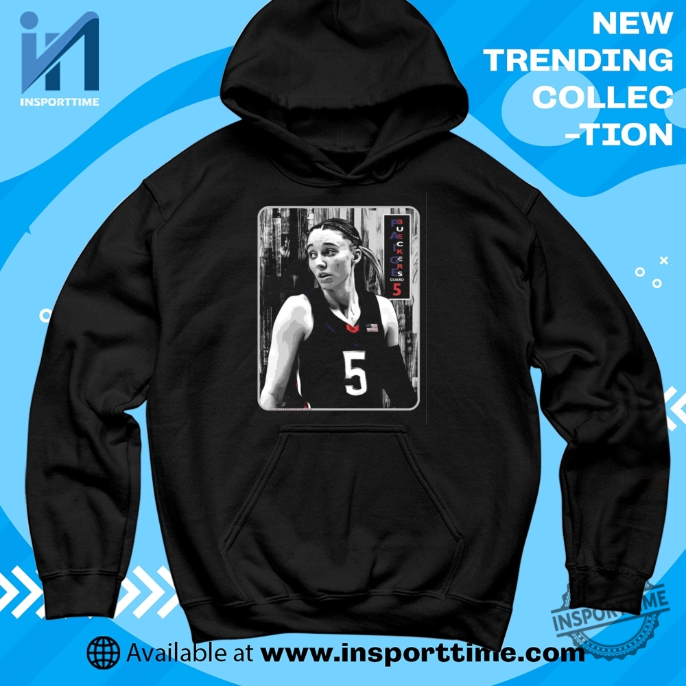 Paige Buckets Bueckers Basketball Adult Black Crew Tshirt 6 Paige "Buckets" Bueckers -- Basketball Adult Black Crew T-shirt