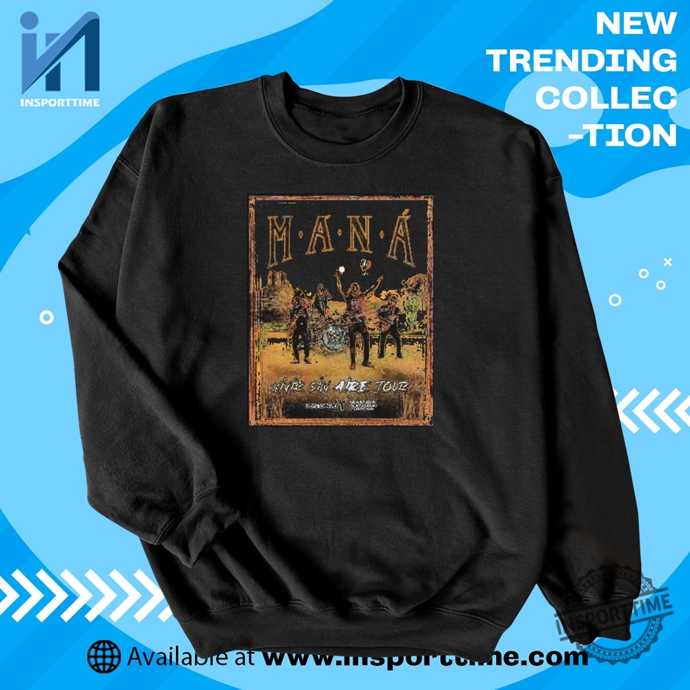 Maná Vivir Sin Aire Tour 2025 Tshirt Official Concert Merch 5 Maná Vivir Sin Aire Tour 2025 T-Shirt – Official Concert Merch