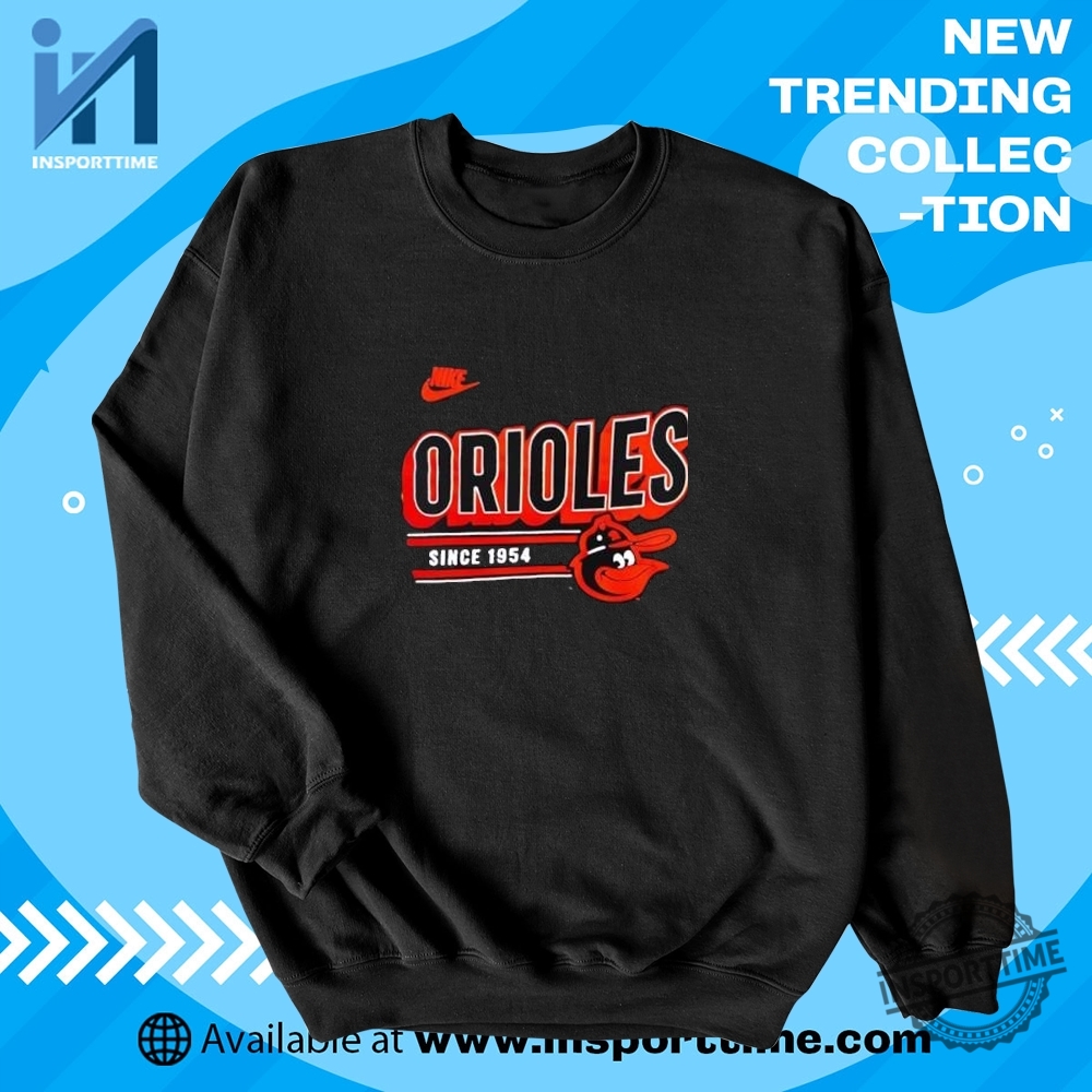 Baltimore Orioles Since 1954 Tshirt Classic Team Legacy Tee 5 Baltimore Orioles Since 1954 T-Shirt – Classic Team Legacy Tee