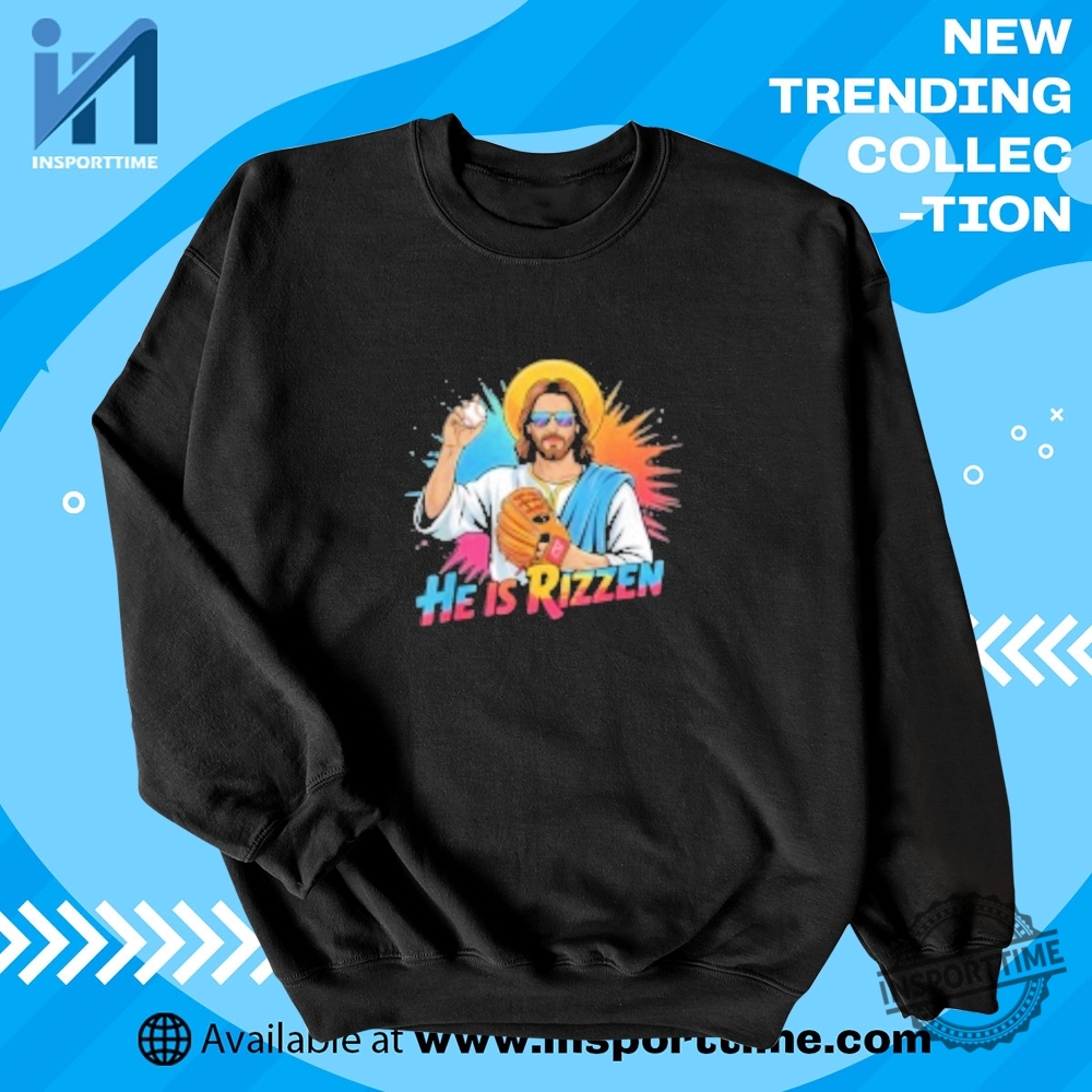 He Is Rizzen Easter Shirt Baseball Jesus Funny Kids Tee 5 He Is Rizzen Easter Shirt – Baseball Jesus Funny Kids Tee