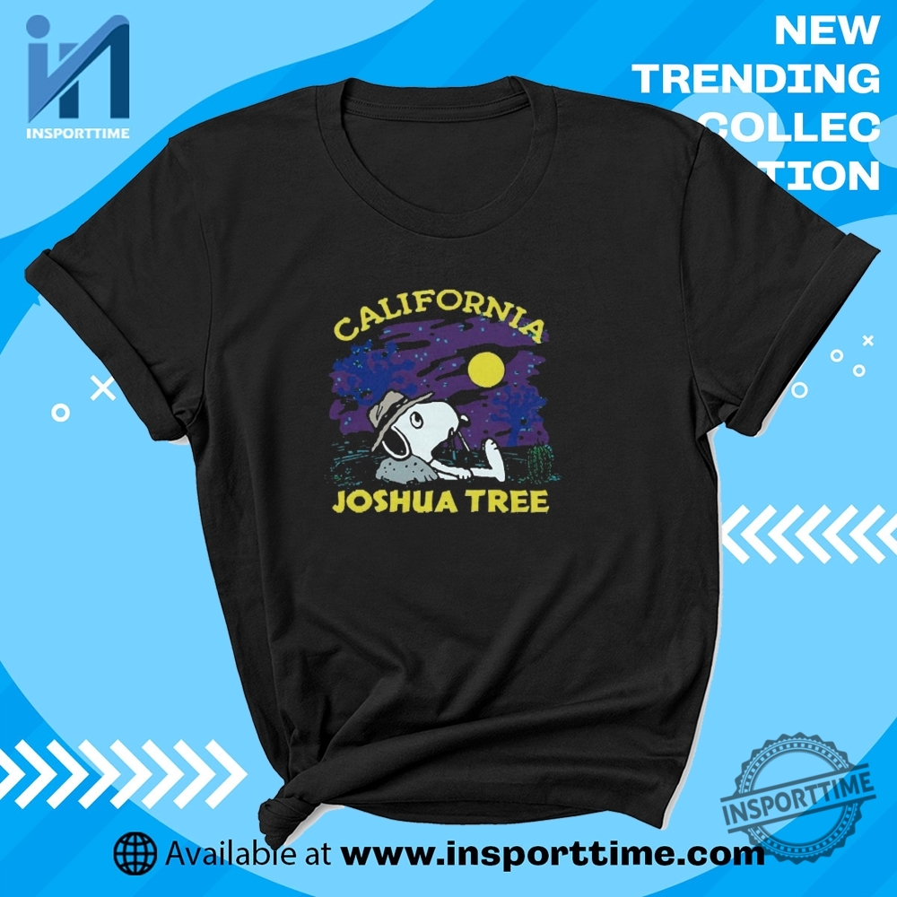 "Unique WWE, Alien, Trump, Dallas Mavericks T-Shirts: Stand Out Styles" 15 Peanuts Snoopy X Joshua Tree Tshirt Limited Edition National Park Tee