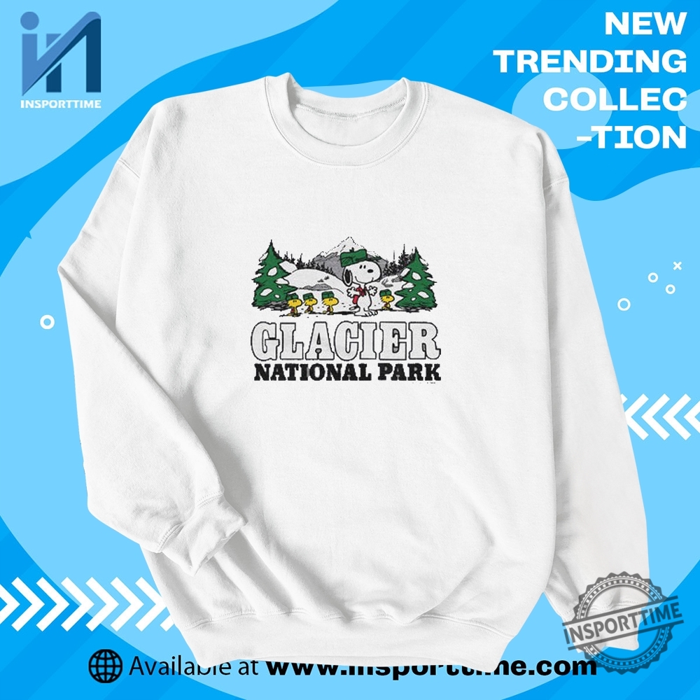 Peanuts Snoopy X Glacier National Park Tshirt Snoopy Adventure Tee 5 Peanuts Snoopy x Glacier National Park T-Shirt – Snoopy Adventure Tee