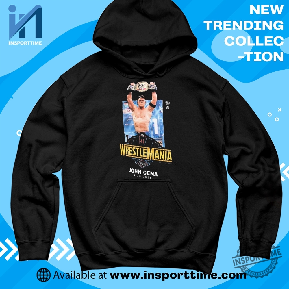 Official John Cena Wrestlemania 41 Las Vegas Topps Now X Wwe 4 20 2025 Tshirt 6 Official John Cena WrestleMania 41 Las Vegas Topps Now x WWE 4 20 2025 t-shirt