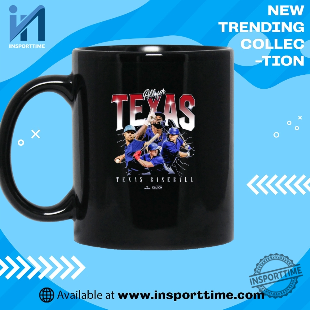 Official All For Texas Mlb Pa Texas Rangers Baseball Graphic Tshirt 7 Official John Cena WrestleMania 41 Las Vegas Topps Now x WWE 4 20 2025 t-shirt