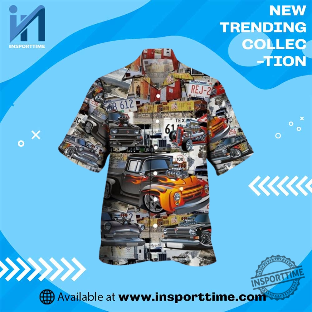 "Ultimate Fan Gear: MLB and WWE T-Shirts Every Devotee Needs" 11 Muscle Car Hawaiian Shirt Cool Style For Car Lovers