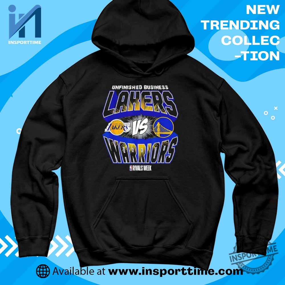 Lakers Vs Warriors Unfinished Business Tshirt Nba Rival Week Game Day Tee 6 Lakers vs Warriors "Unfinished Business" T-Shirt – NBA Rival Week Game Day Tee