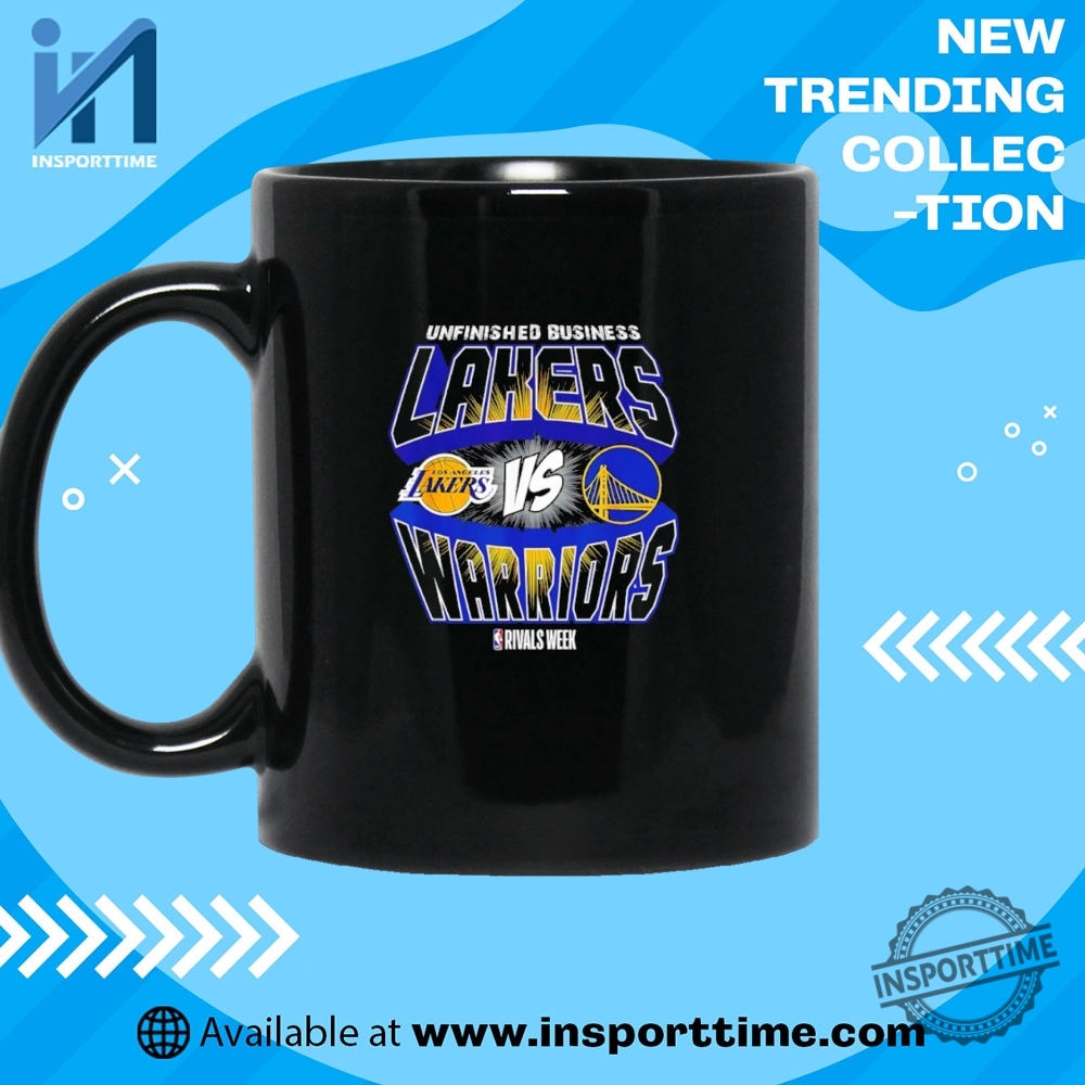 Lakers Vs Warriors Unfinished Business Tshirt Nba Rival Week Game Day Tee 7 Lakers vs Warriors "Unfinished Business" T-Shirt – NBA Rival Week Game Day Tee