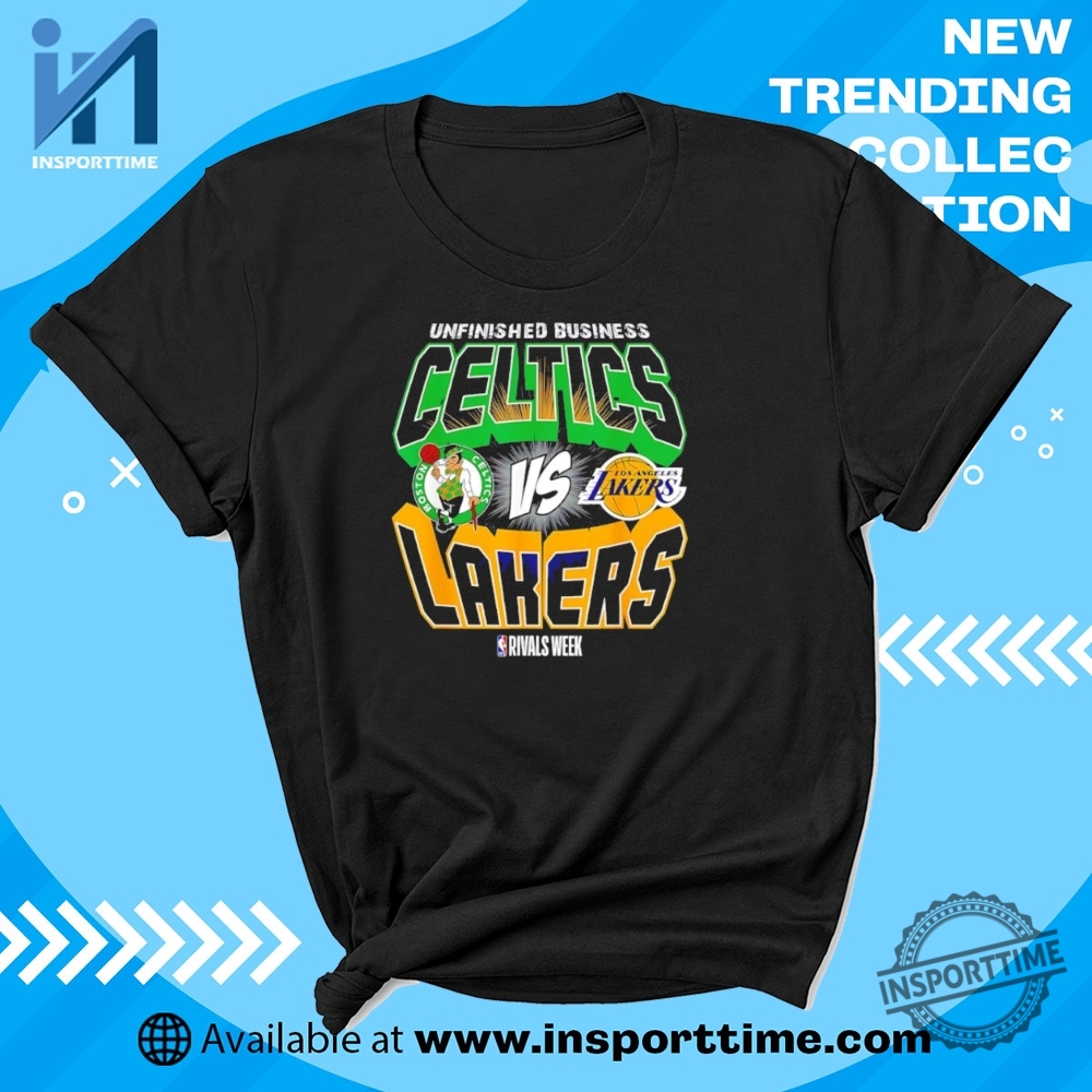 "Top NBA and Tees: Lakers, Warriors, Celtics, Luka Dončić, Pearland" 5 Boston Celtics Vs Los Angeles Lakers Tshirt Rivalry Week Game Day Shirt