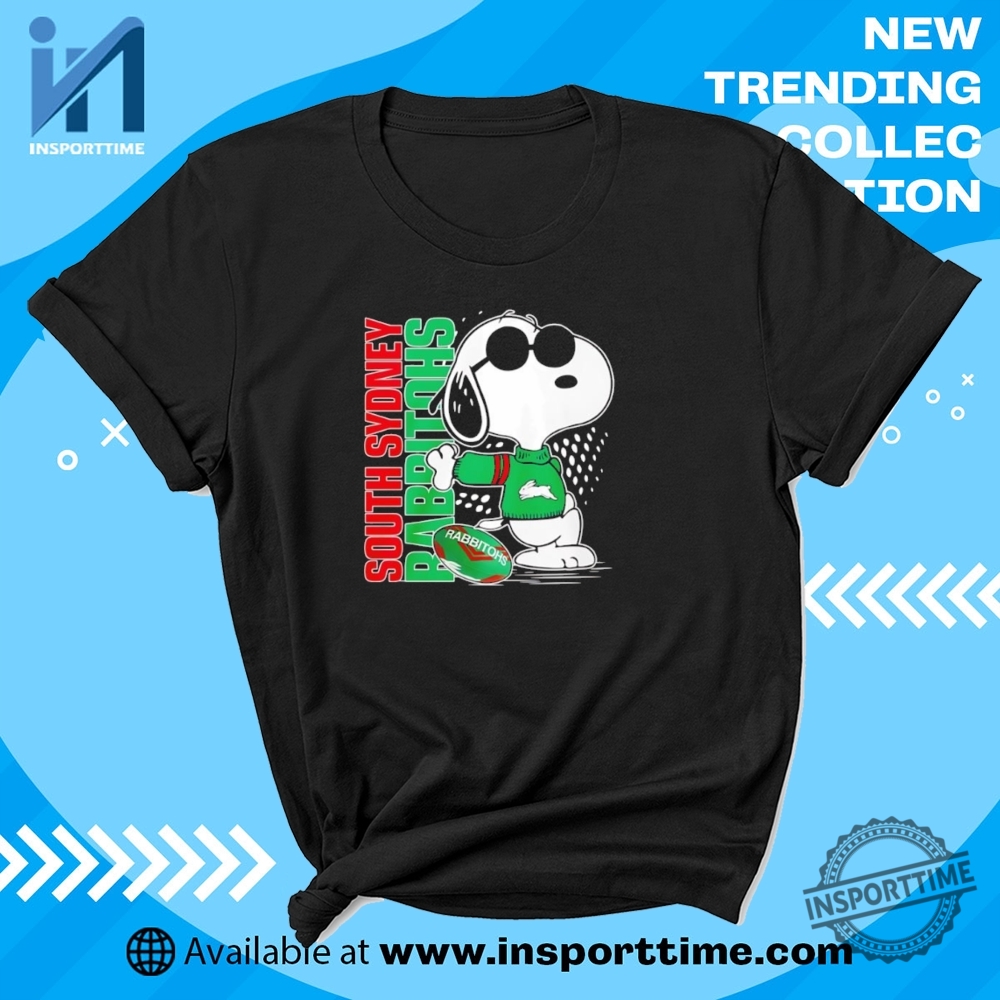 "Top NBA and Tees: Lakers, Warriors, Celtics, Luka Dončić, Pearland" 6 Snoopy South Sydney Rabbitohs Tshirt Nrl Fan Tee With Cartoon Style