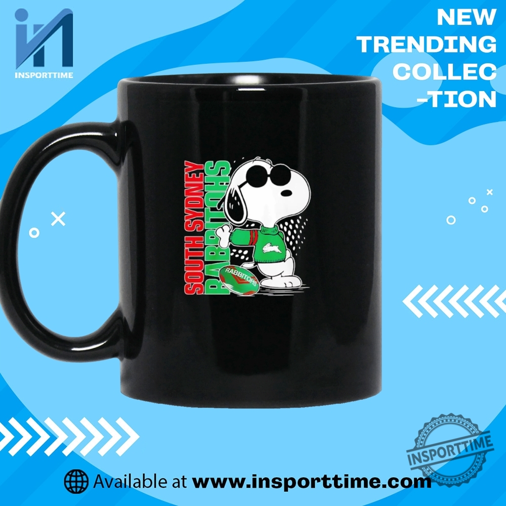 Snoopy South Sydney Rabbitohs Tshirt Nrl Fan Tee With Cartoon Style 7 Snoopy South Sydney Rabbitohs T-Shirt – NRL Fan Tee with Cartoon Style