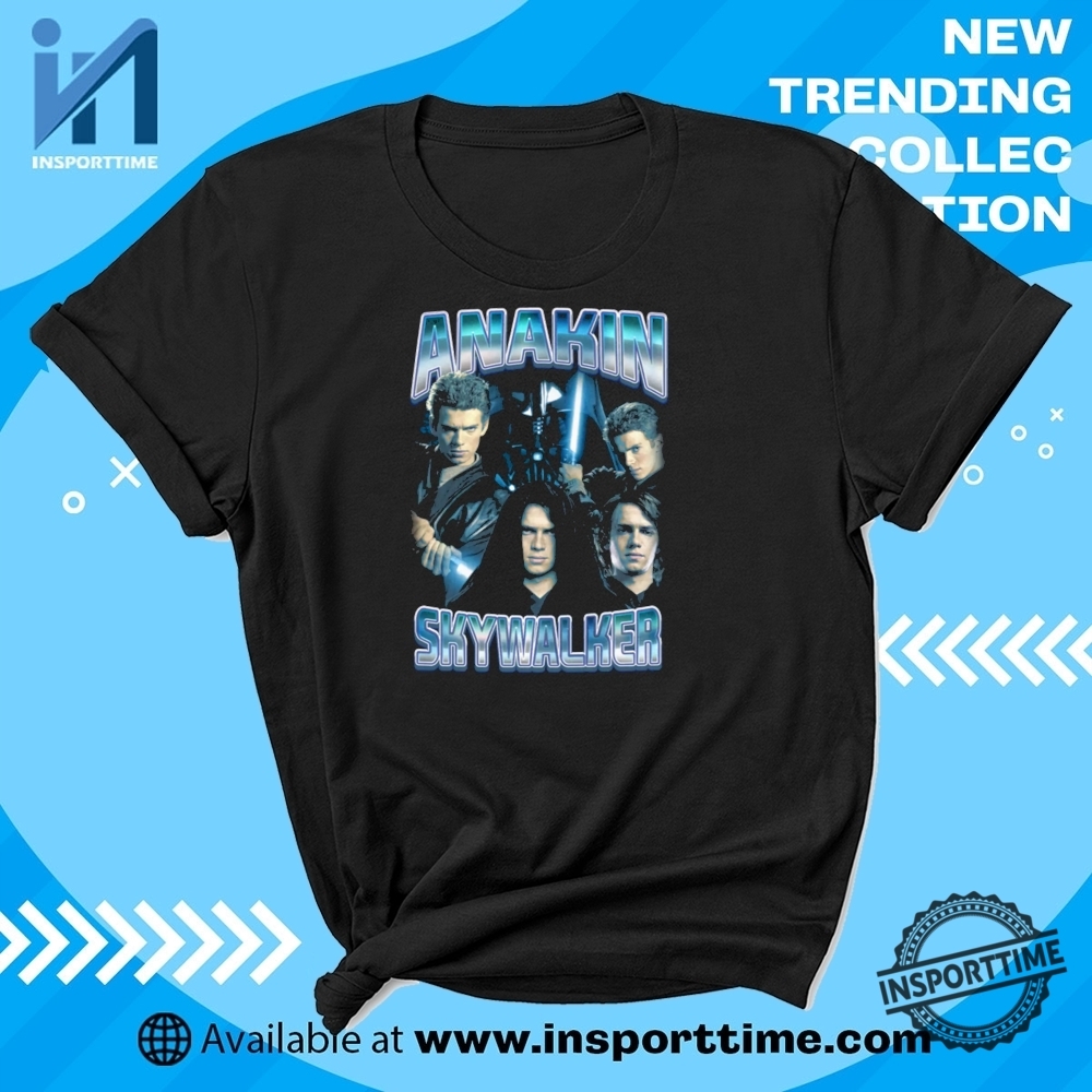 Anakin Skywalker Adult Tshirt Official Star Wars Graphic Tee insporttime 1